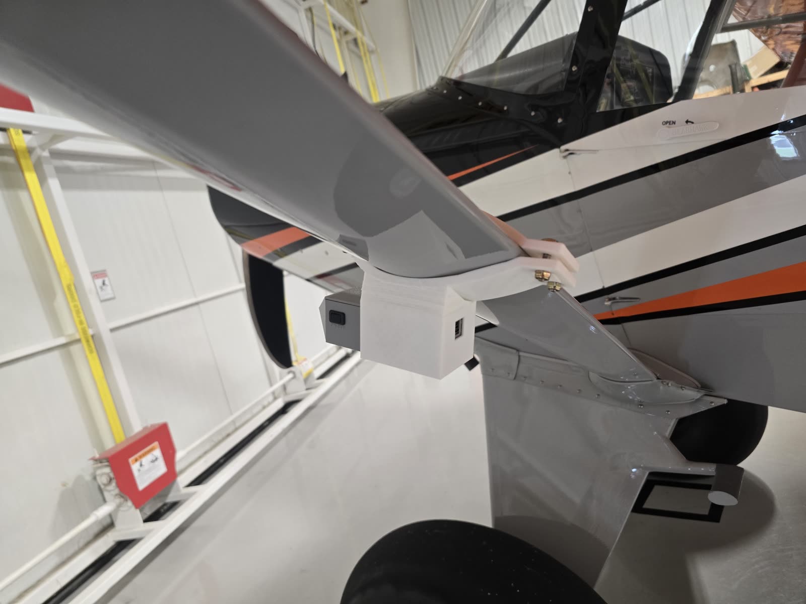 Ground Cue installation showing side access and mounting geometry